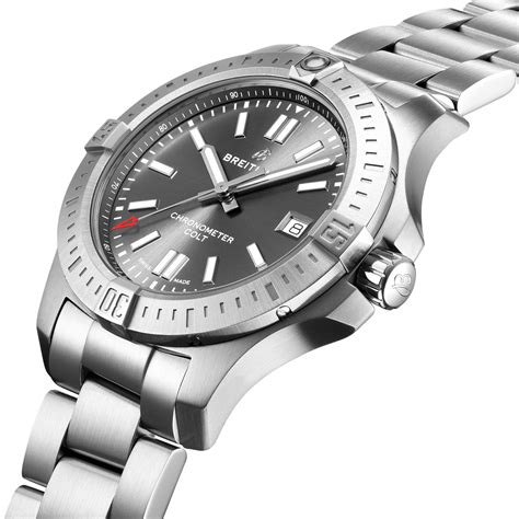 breitling chronomat 41 watch|Breitling colt 41 silver dial.